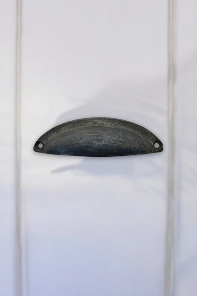 Seha Bronz Mâner din alamă turnată cu oxid de culoare neagră 9 cm pentru piatră/ceașcă/muschă