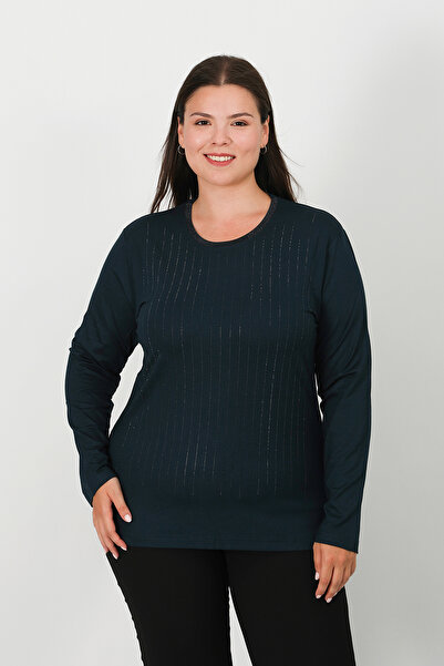 Lanze بلوزة قطن ممشط مرصعة