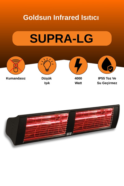 GOLDSUN Supra 4000 Watt GSS40LG Düşük Işıklı Kumandasız Suya Dayanıklı Elektr...