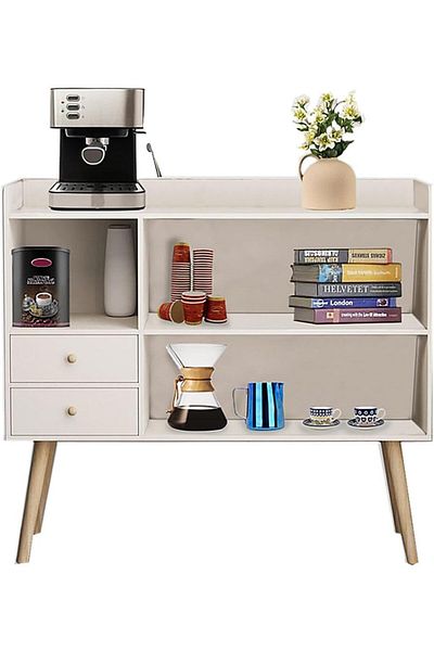 AGD Coffee Cabinet from AGD, Entry Table, Center Table for Living Room, 100×35×90 cm Size, Large Stora