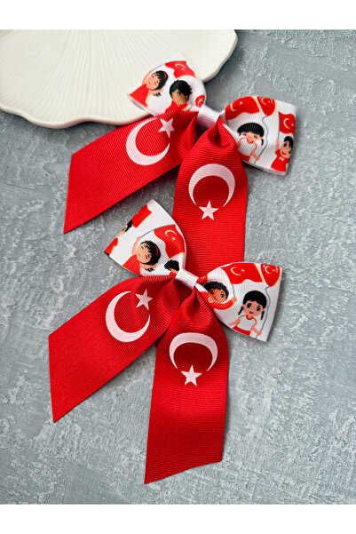 Tgc Aksesuar Türk Bayraklı Fiyonk Pens Toka 2 Adet 23 Nisan 19 Mayıs 29 Ekim ...