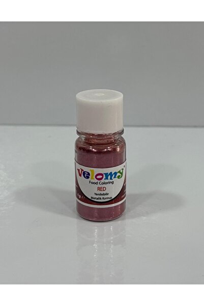 velomy KIRMIZI Metalik Yenilebilir Gıda Sim (4gr)