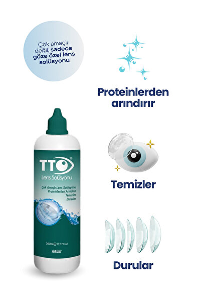 TTO Lens Solüsyonu 360 ml 2 Adet son kullanma 09 2026