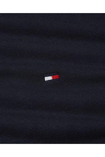 Tommy Hilfiger Erkek Marka Logolu Pamuklu Günlük Kullanıma Uygun Lacivert Kazak MW0MW37237 DW5