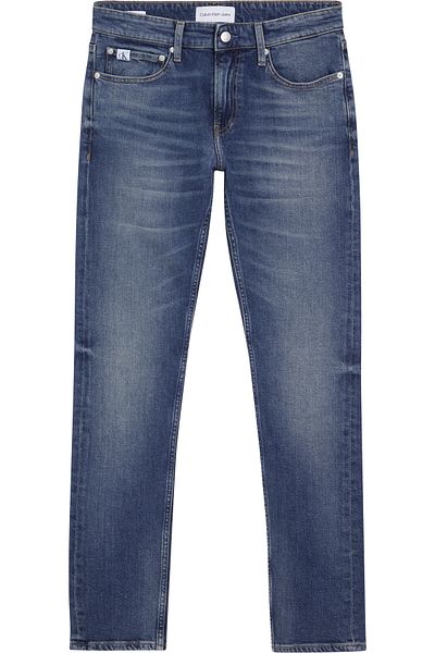 Calvin Klein Erkek Marka Logolu Slim Fit Şık Görünüşlü Klasik 5 Cepli  Günlük Kullanıma Uygun Mavi Kot Jeans J30J