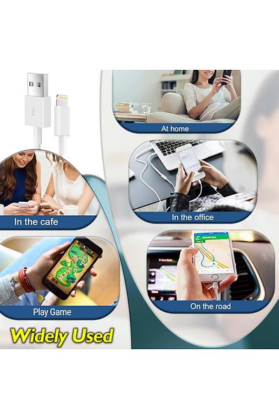 LIVVY 1-Pack USB-A to Lightning Cable for iPhone 14/13/12/11 Pro Max, iPad