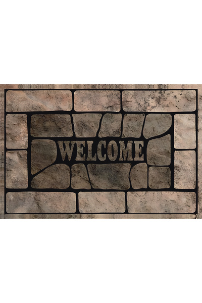 HAT HOME Digital Printing Non-Slip Dot Base Bath Mat Set