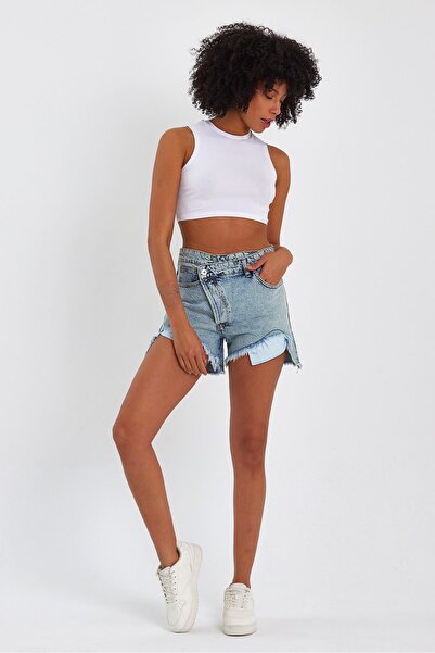 ALEXANDERGARDI ÖZEL KOLEKSİYON YIRTIK DETAYLI ŞORT (46300AM)