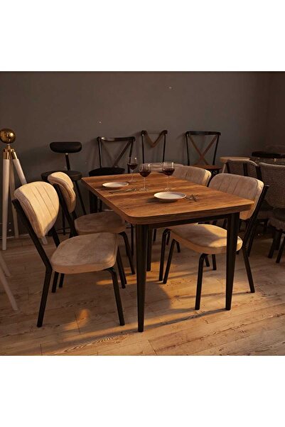 ModernEvveOfis Kelebek Açılır Yemek Masası %100 MDF 75X130+30