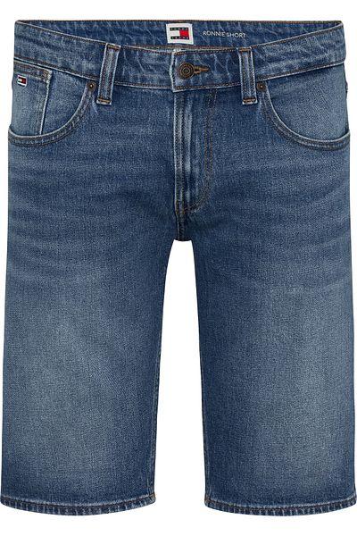 Tommy Hilfiger Men's Brand Logo Stylish Appearance Short Capri Pants Denim Blue Capri Dm0Dm18792 1A5