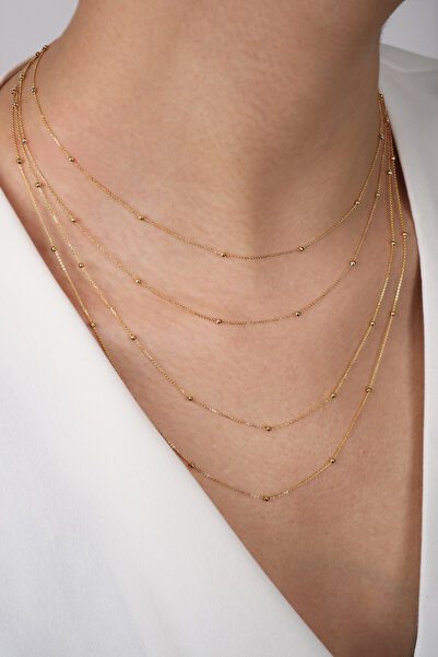 DİAMİNE PIRLANTA 14 Ayar Altın Dorikalı Forse Kolye