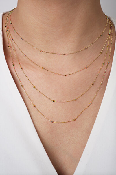 DİAMİNE PIRLANTA 14 Ayar Altın Dorikalı Forse Kolye