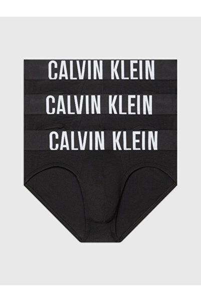 Calvin Klein Erkek Marka Logolu Elastik Bantlı Günlük Kullanıma Uygun Siyah Boxer 000NB3607A UB1