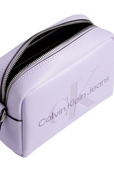 Calvin Klein Striped Sculpted Camera Bag - Cross Strap