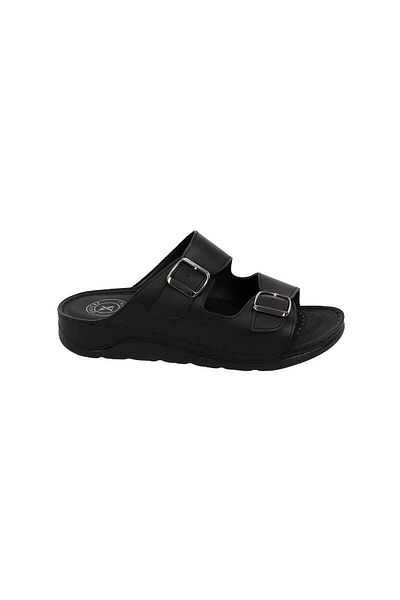 madam gold Men's Black Color Casual Slippers Must Be Shipped Without Box