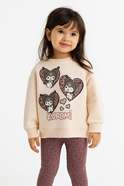 Minamino Girl's 2/5 Years Old Kuromi Printed Girl's Suit