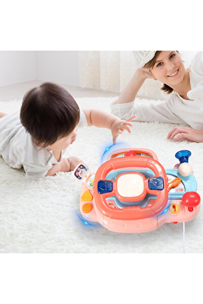 Smart Vibe RacerKid™ Multifunction Steering Wheel with Lights and Sounds Driving Simulator, 11 Functions