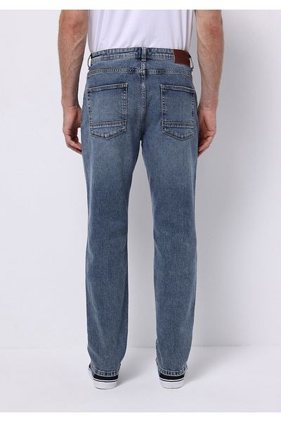 Colin's Loose Straight Fit Mid Waist Straight Leg Men's Indigo Jean Trousers