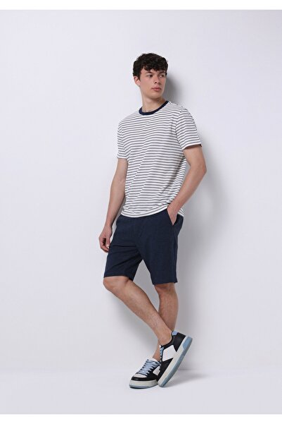 Colin's Ανδρικό μπλουζάκι με κοντό μανίκι με στρογγυλή λαιμόκοψη και ριγέ ριγέ