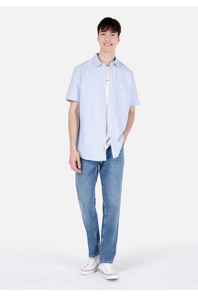 Colin's Loose Straight Fit Men's Mid Indigo Denim Jean Pocket Trousers
