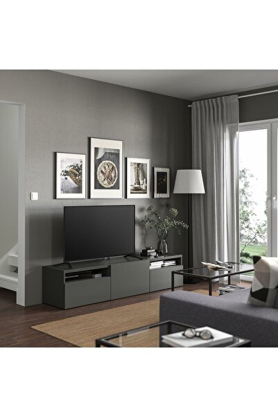 IKEA TV Sehpası, Fren Raylı, Genişlik: 180 cm  Derinlik: 42 cm  Yükseklik: 39 cm