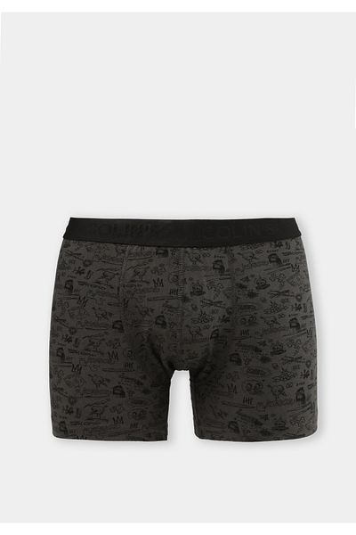 Colin's Modern Fit Printed Men's Anthracite Boxers