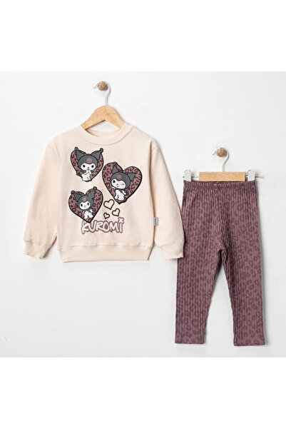 Minamino Girl's 2/5 Years Old Kuromi Printed Girl's Suit