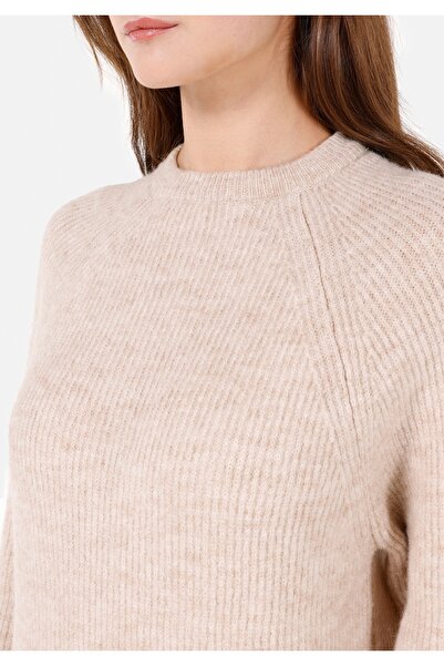 Colin's Regular Fit Yuvarlak Yaka Kadın Bej Kazak