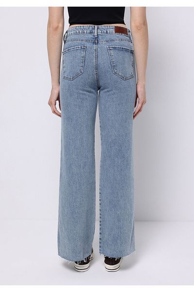 Colin's Regular Fit High Waist Wide Leg Women's Dark Indigo Jean Trousers