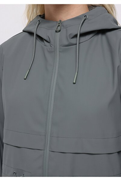 Colin's Γυναικείο πράσινο αδιάβροχο κανονικής εφαρμογής