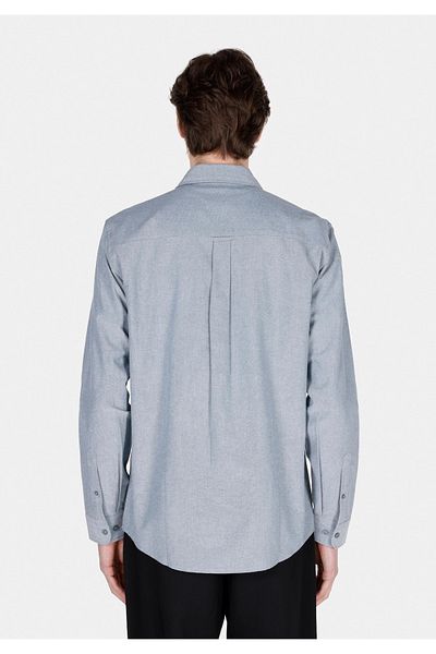 Colin's Regular Fit Shirt Neck Plain Men's Green Long Sleeve Shirt