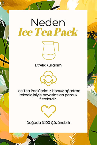 Mim and More Pear Apple Ice Tea Pack - Cold Tea Package, 5X20 Gr