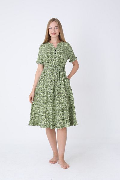 Juliet Deluxe Women's Woven Viscose Fabric Patterned Dress 35074