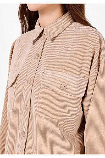 Colin's Bej Kadın Gömlek U.kol