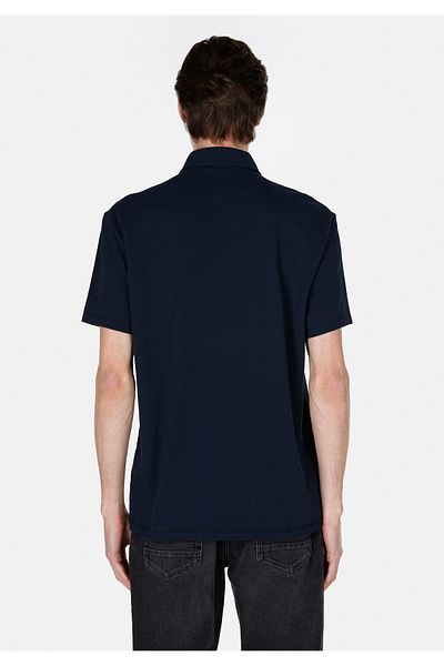 Colin's Comfort Fit Polo Neck Plain Men's Navy Blue Short Sleeve T-Shirt