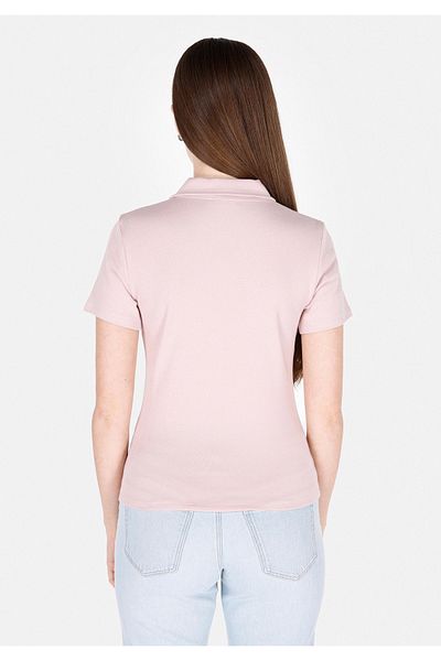 Colin's Slim Fit Polo Neck Plain Women's Pink Short Sleeve T-Shirt