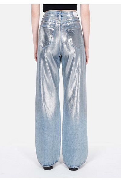 Colin's Regular Fit High Waist Wide Leg Women's Metallic Patterned Denim Jeans