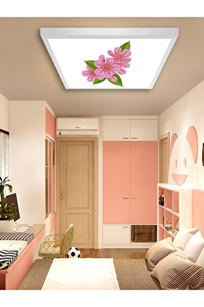 Gökyüzü Panel Yatak-odası-avize-60x60-54w-led-armatür-ebeveyn-odası-aydınlatm...