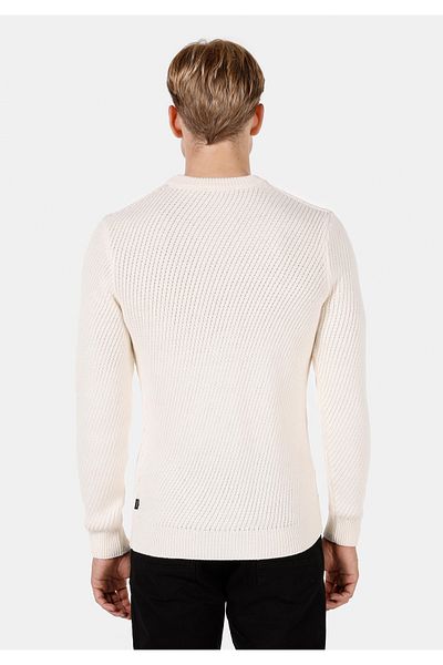 Colin's Regular Fit Round Neck Men's Ecru Sweater