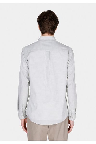 Colin's Regular Fit Shirt Neck Plain Men's Green Long Sleeve Shirt