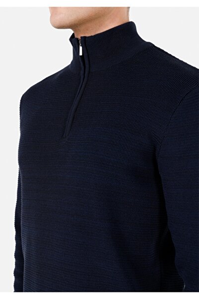 Colin's Regular Fit Turtle Neck Düz Erkek Lacivert Kazak