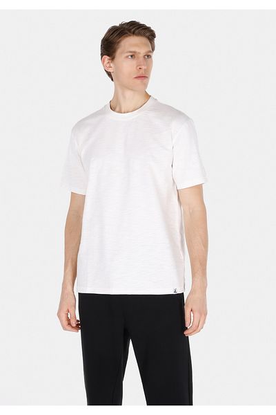 Colin's Comfort Fit Round Neck Plain Men's White Short Sleeve T-Shirt