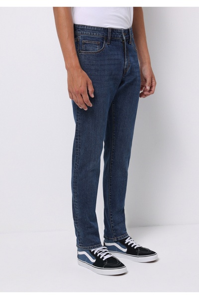 Colin's Slim Fit Düşük Bel Dar Paça Erkek İndigo Jean Pantolon
