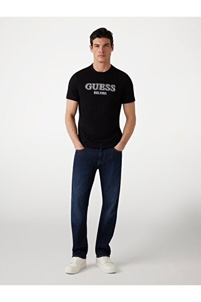 Guess Ανδρικό μπλουζάκι με λεπτή εφαρμογή Ss Cn Logo