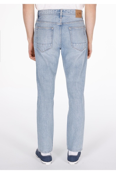 Colin's Regular Fit Mid Waist Slimming Leg Men's Light Indigo Denim Jean Trousers with Pockets