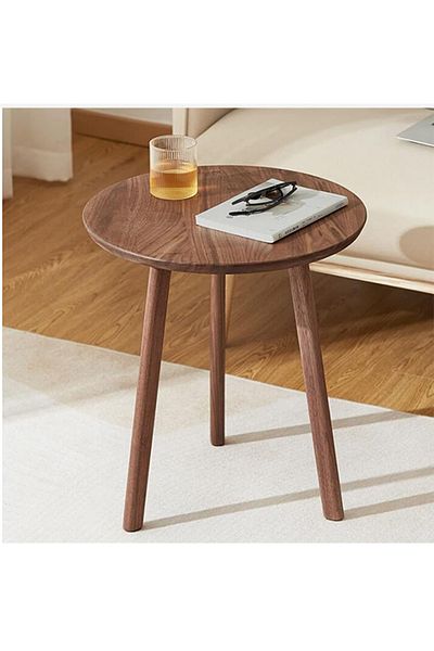 Generic Solerkonm 2-Tier Round Coffee Tables, Living Room Side Tables, Durable and Easy to Assemble