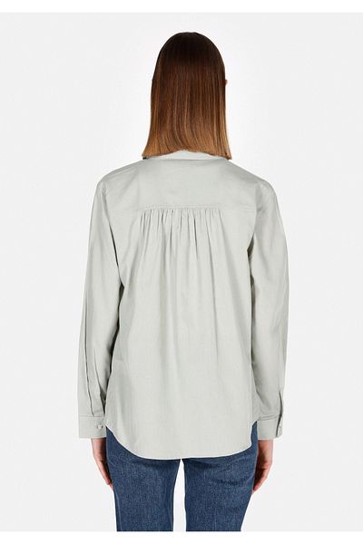 Colin's Regular Fit Shirt Neck Plain Women's Green Long Sleeve Shirt