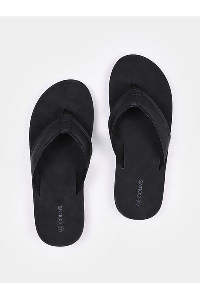 Colin's Men's Black Slippers