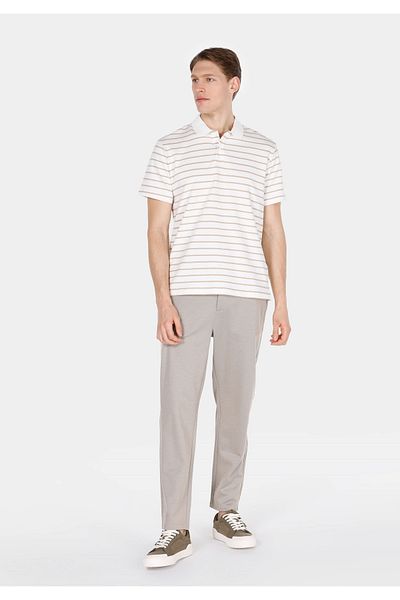 Colin's Regular Fit Mid Waist Straight Leg Men's Beige Trousers