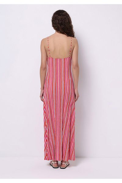 Colin's Regular Fit Striped Women's Multicolor Strap Dress